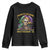 Louisiana Mardi Gras Youth Sweatshirt Cajun To The Bone Skeleton Jester Costume TS09 Black Print Your Wear