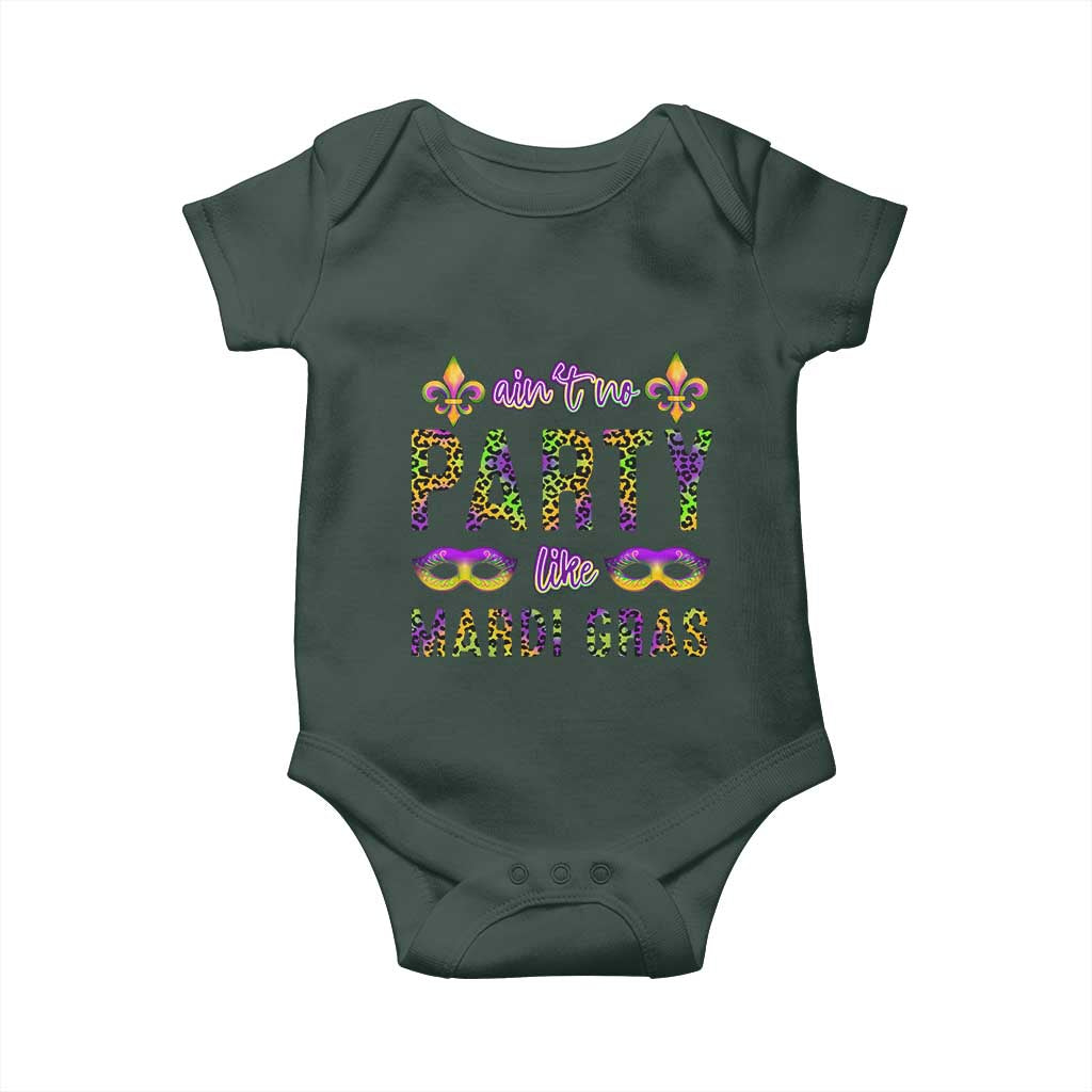Ain't No Party Like Mardi Gras Baby Onesie TS09 Print Your Wear