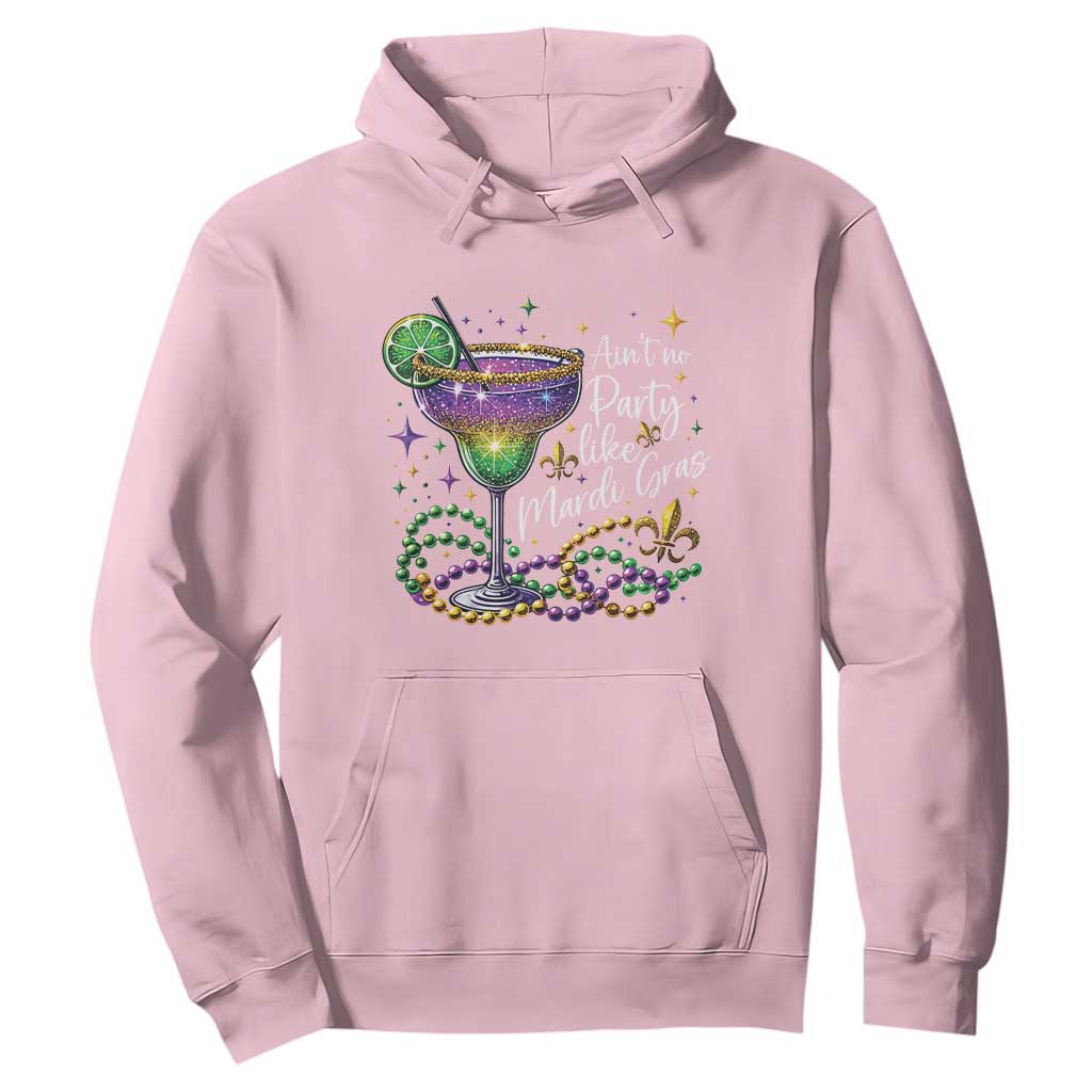 Ain't No Party Like Mardi Gras Hoodie Fat Tuesday Louisiana Drinking Team TS09 Light Pink Print Your Wear