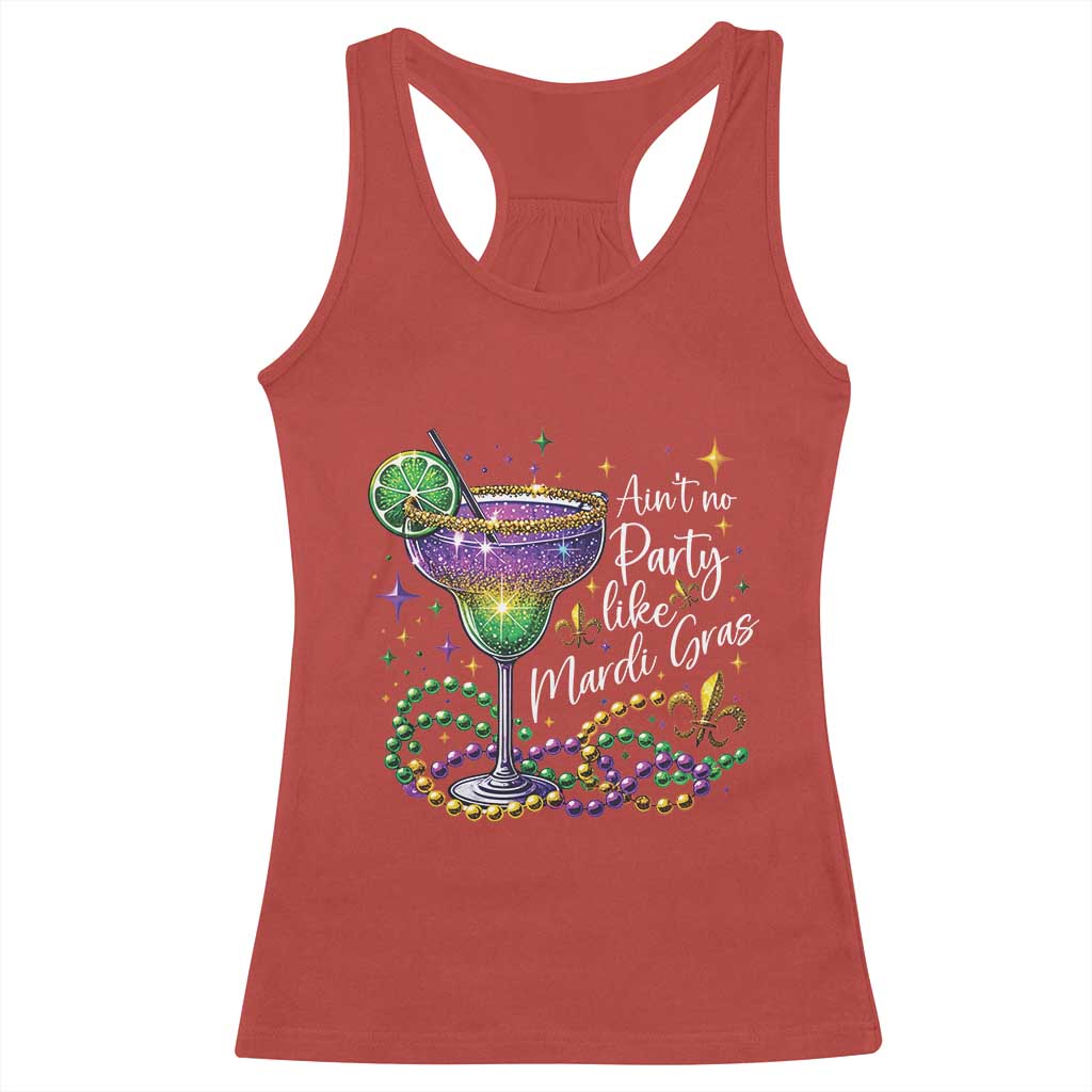 Ain't No Party Like Mardi Gras Racerback Tank Top Fat Tuesday Louisiana Drinking Team TS09 Red Print Your Wear
