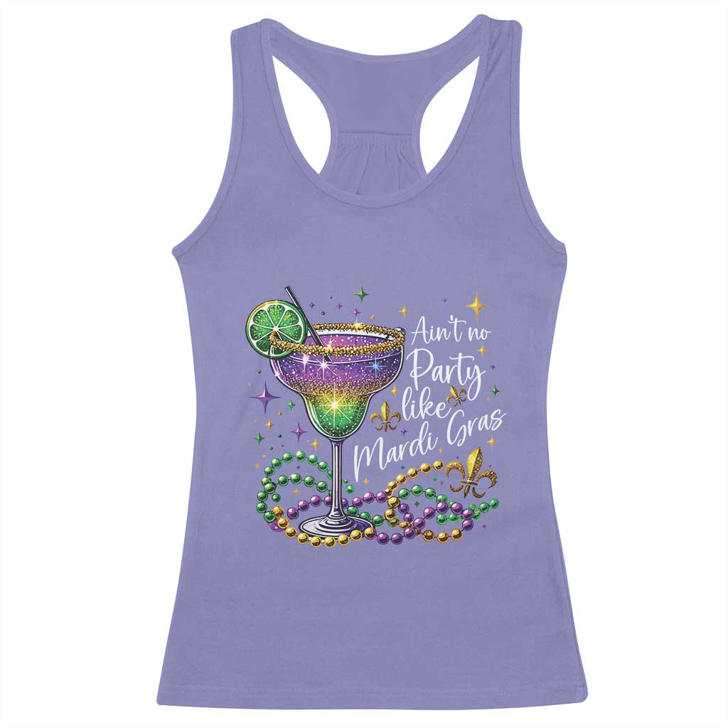 Ain't No Party Like Mardi Gras Racerback Tank Top Fat Tuesday Louisiana Drinking Team TS09 Violet Print Your Wear