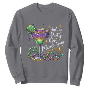 Ain't No Party Like Mardi Gras Sweatshirt Fat Tuesday Louisiana Drinking Team TS09 Charcoal Print Your Wear