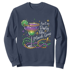 Ain't No Party Like Mardi Gras Sweatshirt Fat Tuesday Louisiana Drinking Team TS09 Navy Print Your Wear