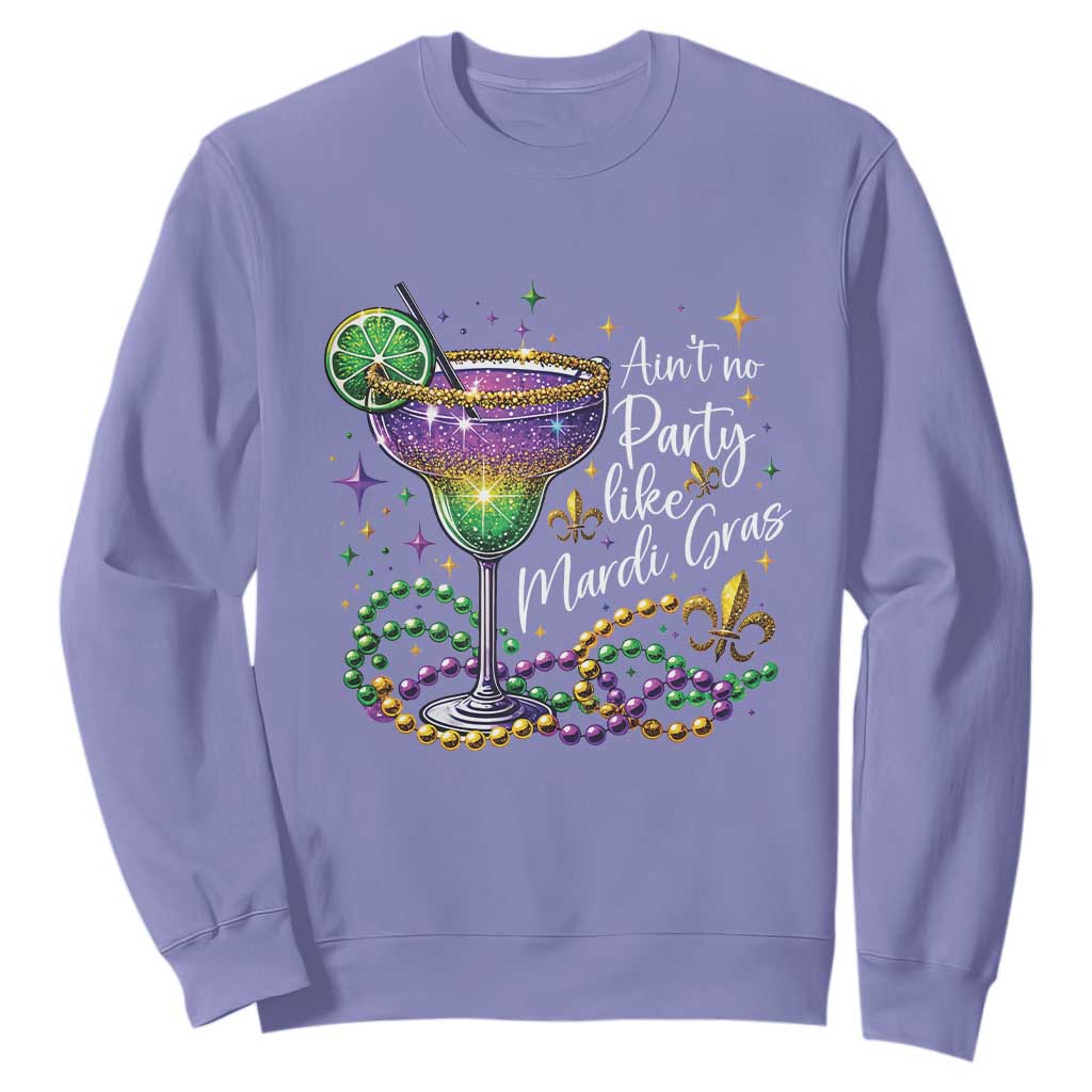 Ain't No Party Like Mardi Gras Sweatshirt Fat Tuesday Louisiana Drinking Team TS09 Violet Print Your Wear