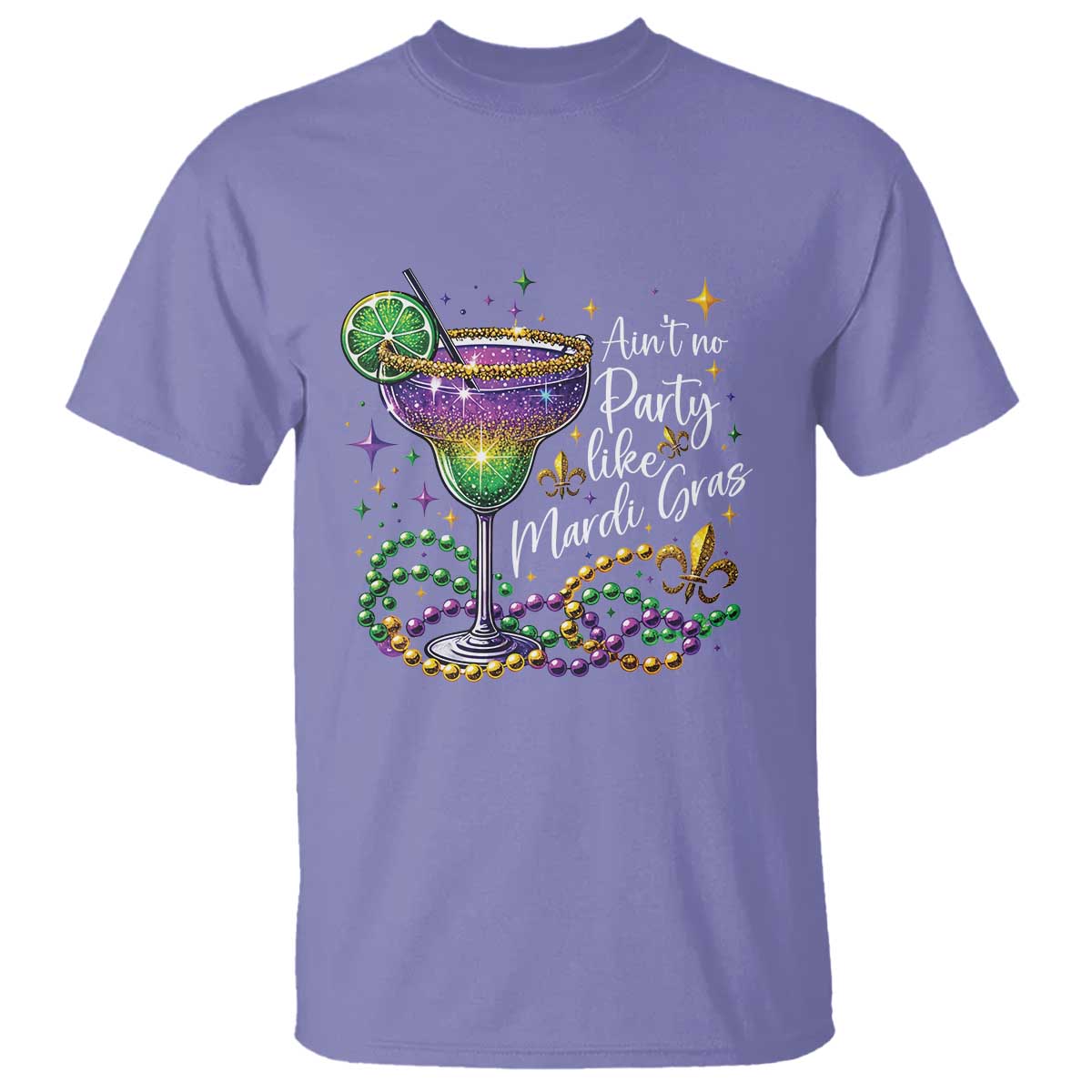 Ain't No Party Like Mardi Gras T Shirt Fat Tuesday Louisiana Drinking Team TS09 Violet Print Your Wear