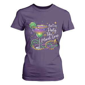 Ain't No Party Like Mardi Gras T Shirt For Women Fat Tuesday Louisiana Drinking Team TS09 Purple Print Your Wear