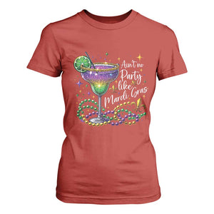 Ain't No Party Like Mardi Gras T Shirt For Women Fat Tuesday Louisiana Drinking Team TS09 Red Print Your Wear