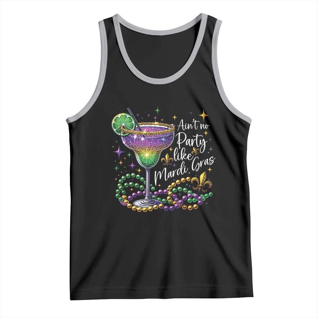 Ain't No Party Like Mardi Gras Tank Top Fat Tuesday Louisiana Drinking Team TS09 Black Athletic Heather Print Your Wear