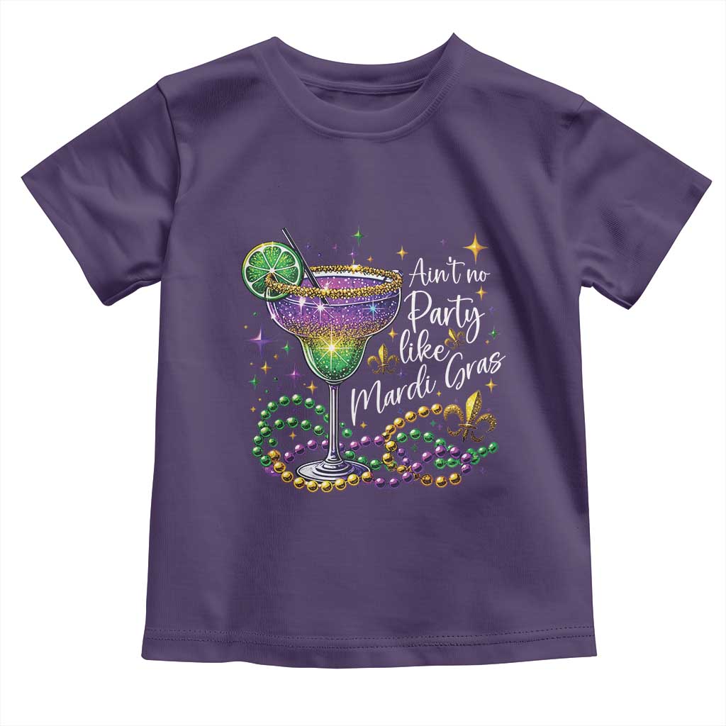 Ain't No Party Like Mardi Gras Toddler T Shirt Fat Tuesday Louisiana Drinking Team TS09 Purple Print Your Wear