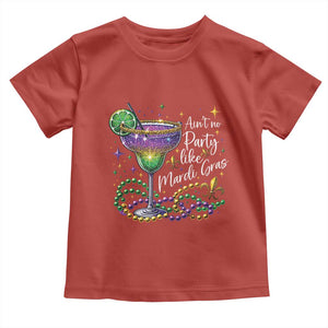 Ain't No Party Like Mardi Gras Toddler T Shirt Fat Tuesday Louisiana Drinking Team TS09 Red Print Your Wear