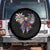 Coquette Bow Mardi Gras Spare Tire Cover New Orleans Carnival Beads Mask Crawfish TS09 No hole Black Print Your Wear