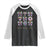 Coquette Bow Mardi Gras Raglan Shirt It's Mardi Gras Y'all Fleur De Lis Mask TS09 Black White Print Your Wear