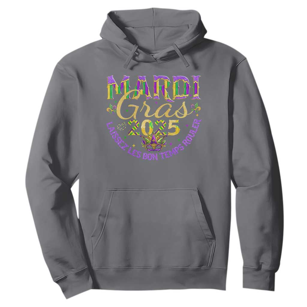 Mardi Gras 2025 Hoodie Laissez Les Bon Temps Rouler TS09 Charcoal Print Your Wear