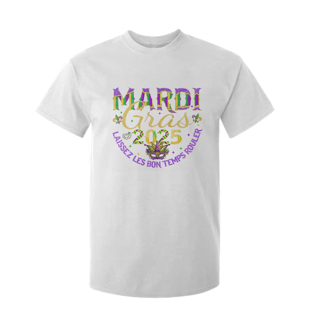 Mardi Gras 2025 T Shirt For Kid Laissez Les Bon Temps Rouler TS09 White Print Your Wear