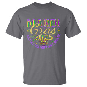 Mardi Gras 2025 T Shirt Laissez Les Bon Temps Rouler TS09 Charcoal Print Your Wear