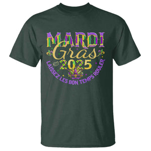 Mardi Gras 2025 T Shirt Laissez Les Bon Temps Rouler TS09 Dark Forest Green Print Your Wear