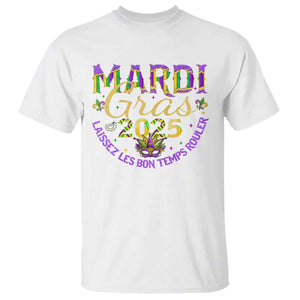 Mardi Gras 2025 T Shirt Laissez Les Bon Temps Rouler TS09 White Print Your Wear
