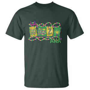 Mardi Gras La Weezy Ana T Shirt TS09 Dark Forest Green Print Your Wear