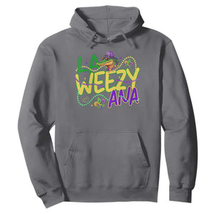 Mardi Gras Hoodie La Weezy Ana Hip Hop Aligator Louisiana TS09 Charcoal Print Your Wear