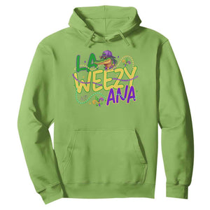 Mardi Gras Hoodie La Weezy Ana Hip Hop Aligator Louisiana TS09 Lime Print Your Wear