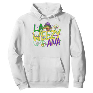 Mardi Gras Hoodie La Weezy Ana Hip Hop Aligator Louisiana TS09 White Print Your Wear