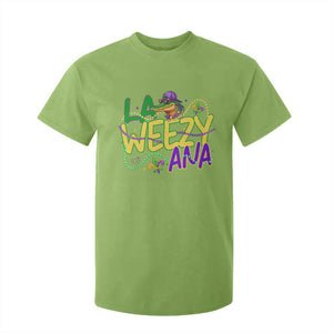 Mardi Gras T Shirt For Kid La Weezy Ana Hip Hop Aligator Louisiana TS09 Lime Print Your Wear