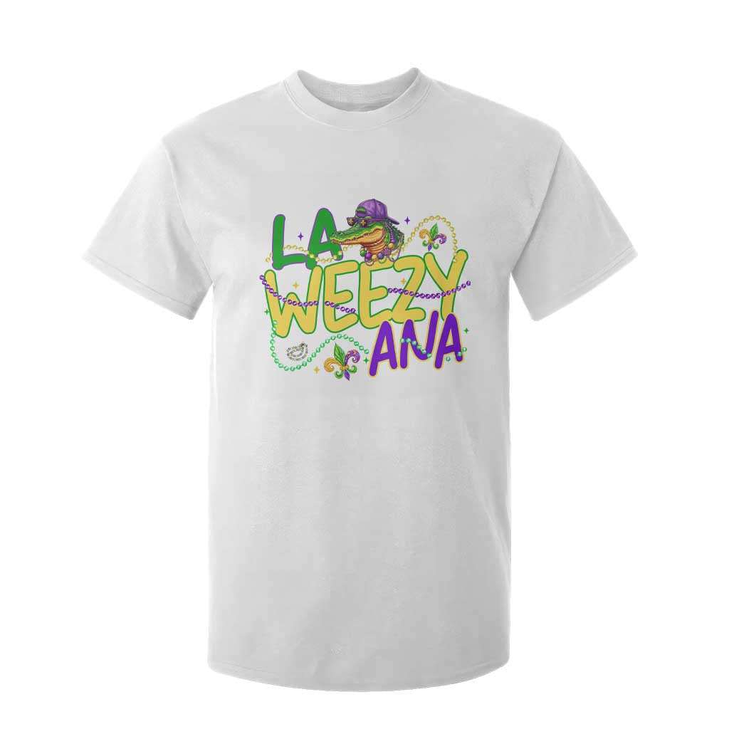 Mardi Gras T Shirt For Kid La Weezy Ana Hip Hop Aligator Louisiana TS09 White Print Your Wear