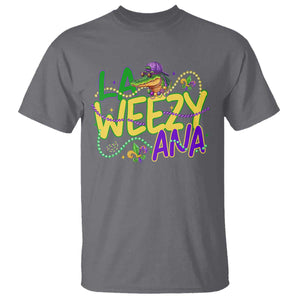 Mardi Gras T Shirt La Weezy Ana Hip Hop Aligator Louisiana TS09 Charcoal Print Your Wear