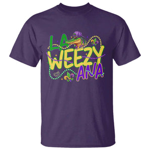 Mardi Gras T Shirt La Weezy Ana Hip Hop Aligator Louisiana TS09 Purple Print Your Wear