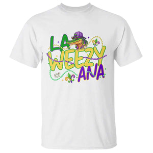 Mardi Gras T Shirt La Weezy Ana Hip Hop Aligator Louisiana TS09 White Print Your Wear