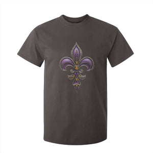 Louisiana Aesthetic Fleur De Lis T Shirt For Kid TS09 Dark Chocolate Print Your Wear