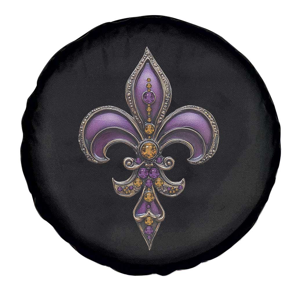 Louisiana Aesthetic Fleur De Lis Spare Tire Cover TS09 Print Your Wear