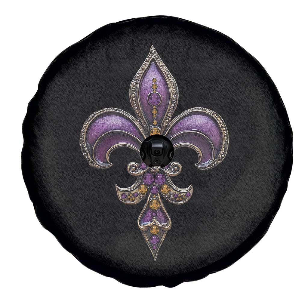 Louisiana Aesthetic Fleur De Lis Spare Tire Cover TS09 Print Your Wear