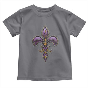 Louisiana Aesthetic Fleur De Lis Toddler T Shirt TS09 Charcoal Print Your Wear