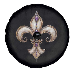 Aesthetic Fleur De Lis Spare Tire Cover TS09 Print Your Wear