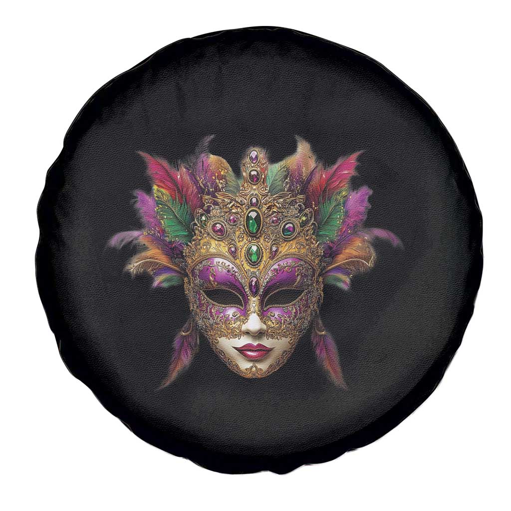 Jeweled Mask Louisiana Mardi Gras Spare Tire Cover TS09 Print Your Wear