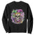 Skeleton Jester Louisiana Mardi Gras Sweatshirt TS09 Black Print Your Wear