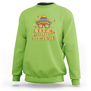 Funny Mexican Nacho Average Accountant Sweatshirt TS09 Lime Printyourwear