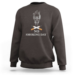 No Smoking Day World No Tobacco Sweatshirt TS09 Dark Chocolate Print Your Wear