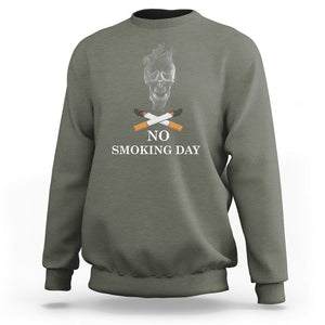 No Smoking Day World No Tobacco Sweatshirt TS09 Military Green Print Your Wear