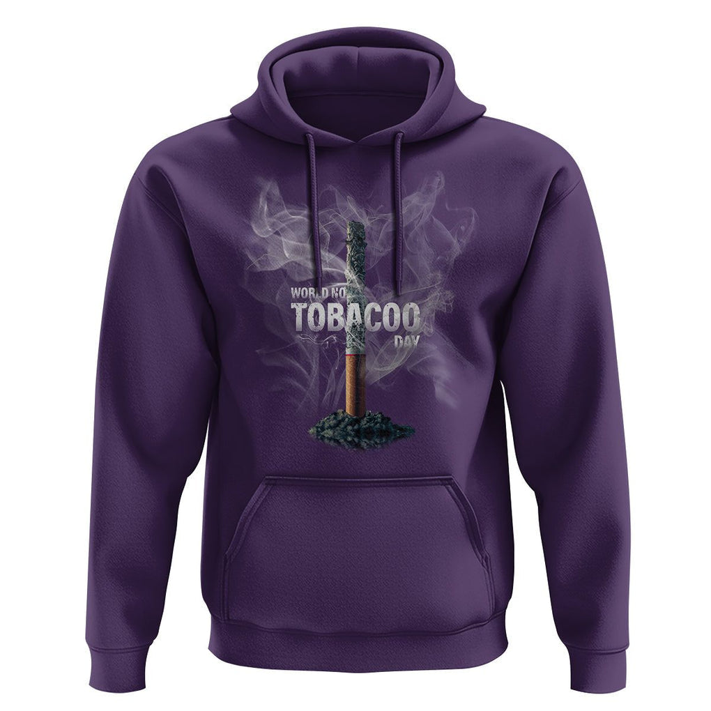 World No Tobacco Day Anti Smoking Hoodie TS09 Purple Print Your Wear