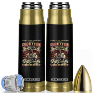 Native American Warrior Bullet Tumbler If They Stand Against You Show No Mercy TS09 Black Print Your Wear