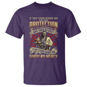 Native American Warrior T Shirt If They Stand Against You Show No Mercy TS09 Purple Print Your Wear