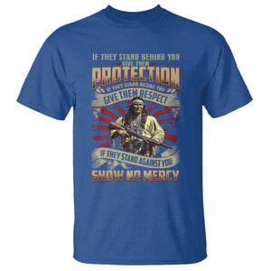 Native American Warrior T Shirt If They Stand Against You Show No Mercy TS09 Royal Blue Print Your Wear
