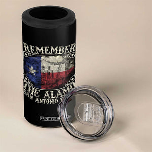 Texas Remember The Alamo 4 in 1 Can Cooler Tumbler San Antonio Alamo War Texan Flag History Lover TS09 Print Your Wear