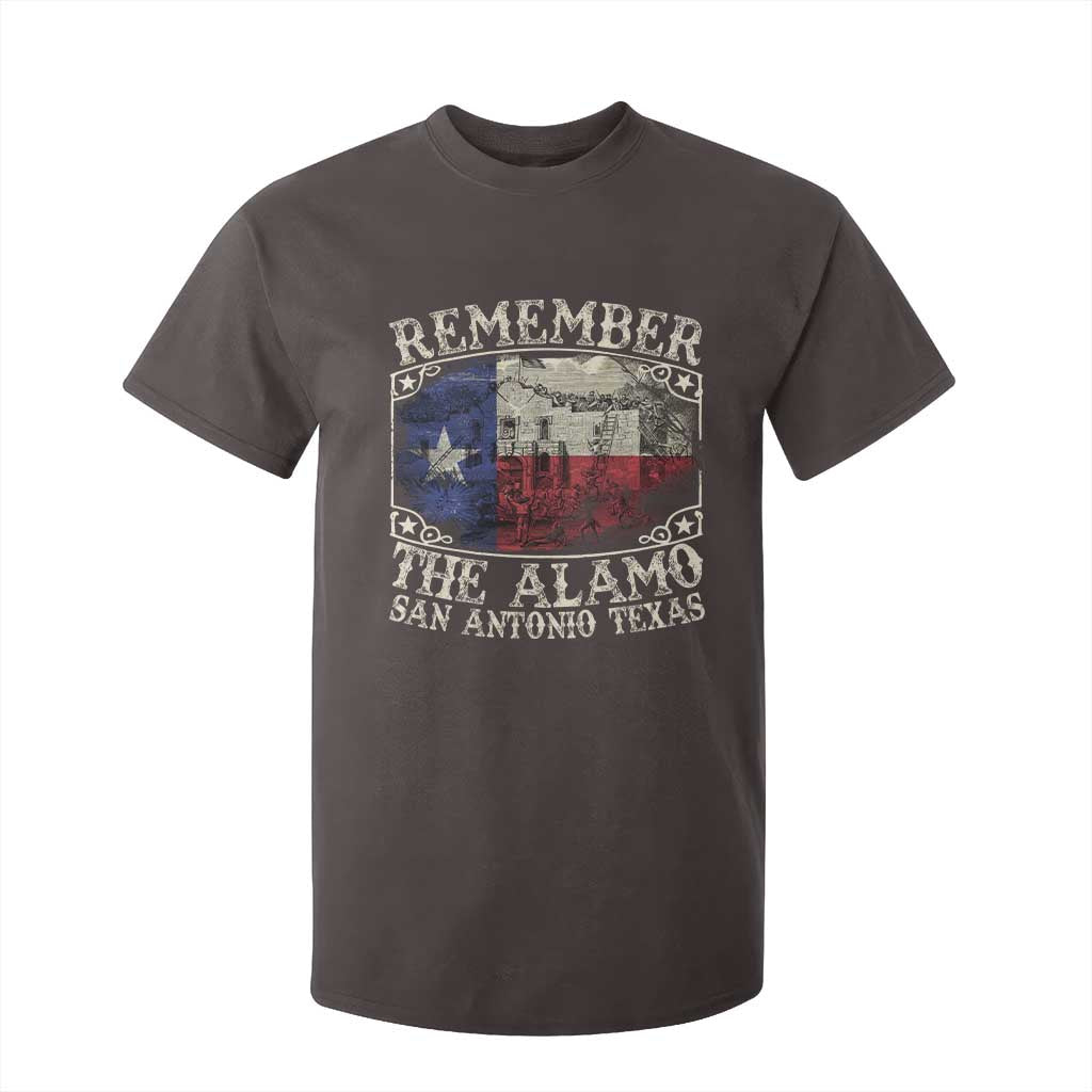 Texas Remember The Alamo T Shirt For Kid San Antonio Alamo War Texan Flag History Lover TS09 Dark Chocolate Print Your Wear