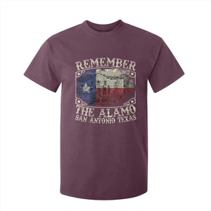Texas Remember The Alamo T Shirt For Kid San Antonio Alamo War Texan Flag History Lover TS09 Maroon Print Your Wear