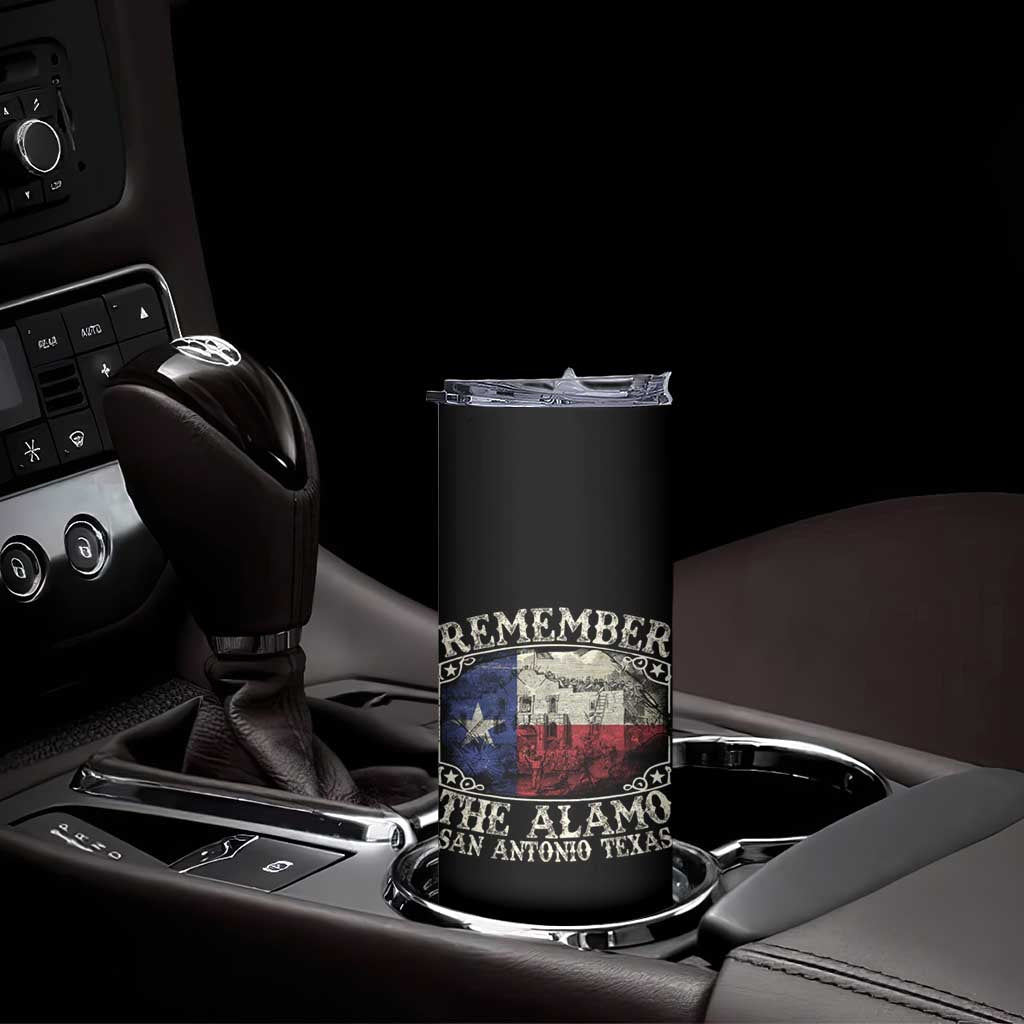 Texas Remember The Alamo Skinny Tumbler San Antonio Alamo War Texan Flag History Lover TS09 Print Your Wear
