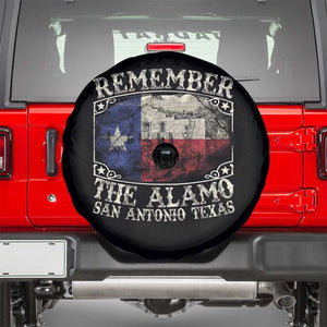 Texas Remember The Alamo Spare Tire Cover San Antonio Alamo War Texan Flag History Lover TS09 Black Print Your Wear