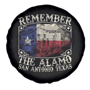Texas Remember The Alamo Spare Tire Cover San Antonio Alamo War Texan Flag History Lover TS09 Print Your Wear